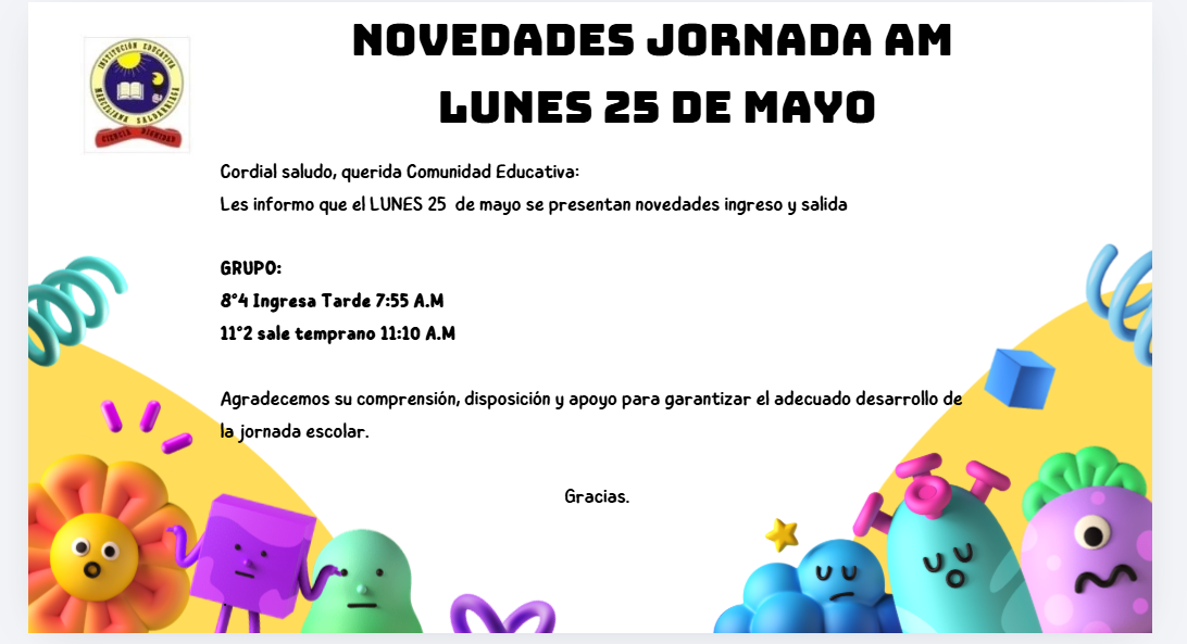 Novedades  25 de Mayo